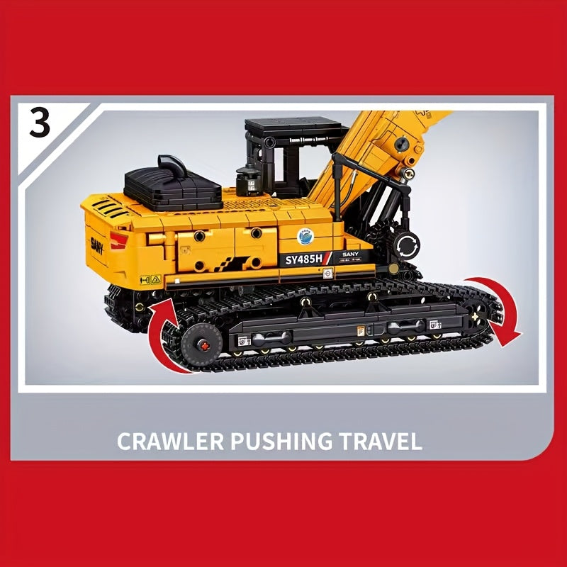 1022pcs Excavator Building Blocks Set