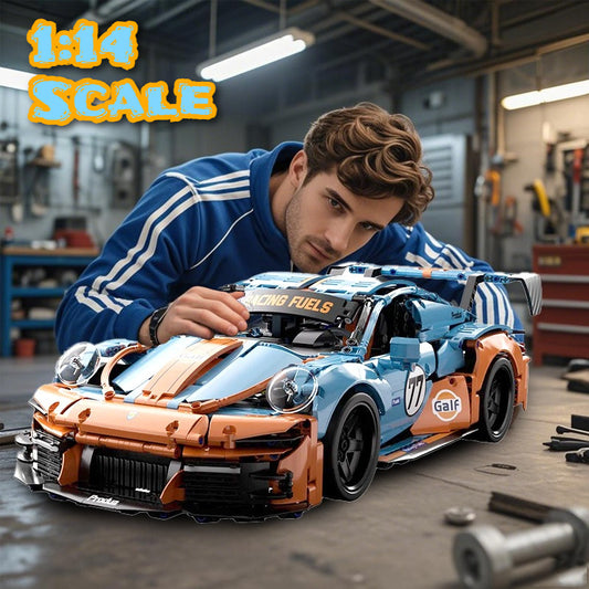 1500pcs+ GT3 RS Racing Model Car Building Blocks Set