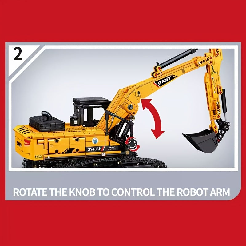 1022pcs Excavator Building Blocks Set