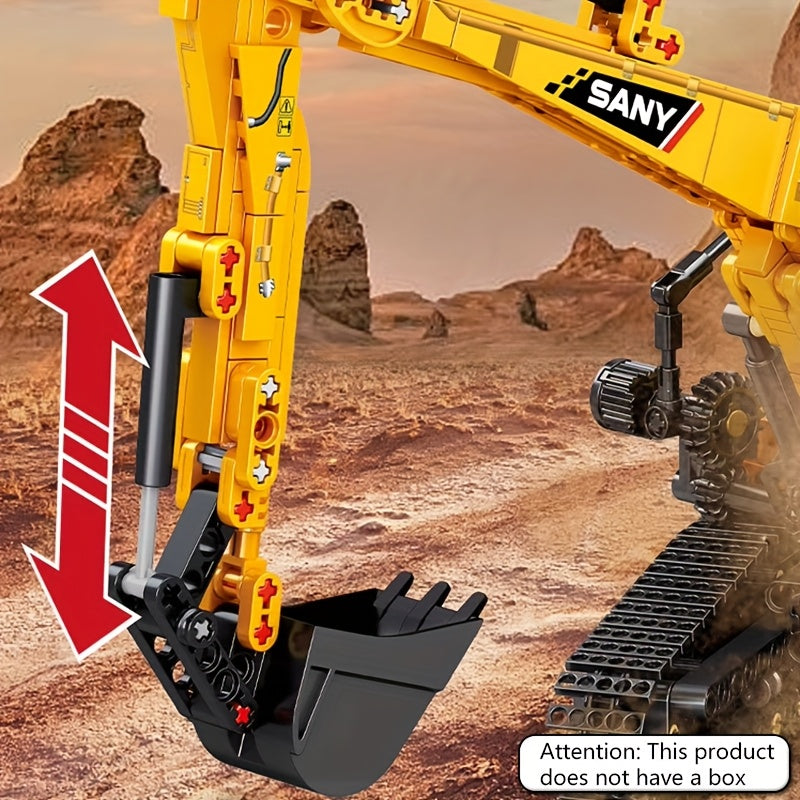 1022pcs Excavator Building Blocks Set