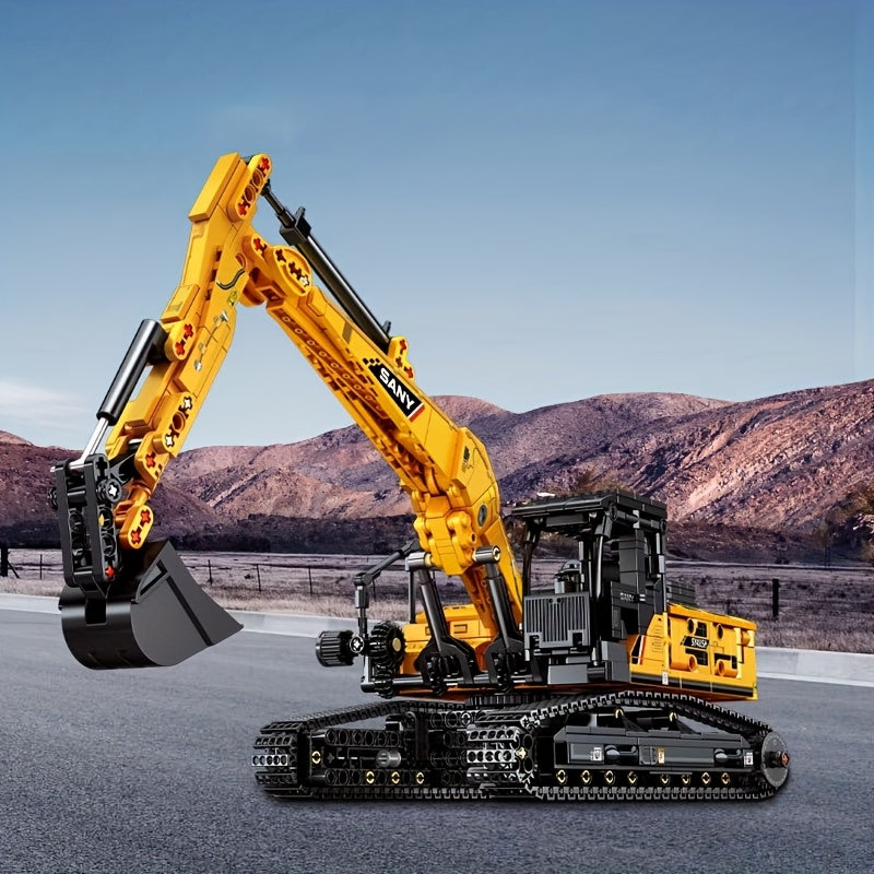 1022pcs Excavator Building Blocks Set