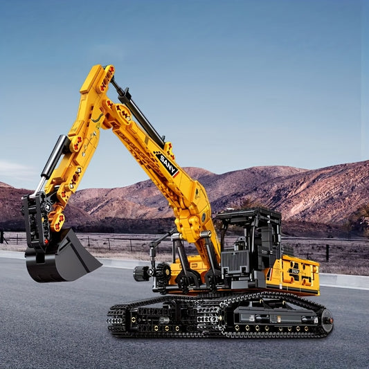 1022pcs Excavator Building Blocks Set