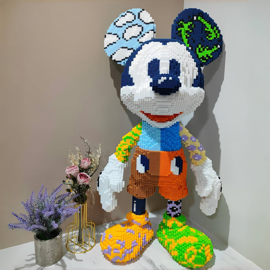 7000pcs Disney Series Mickey Mouse Building Blocks 3D Stacked Toy Model